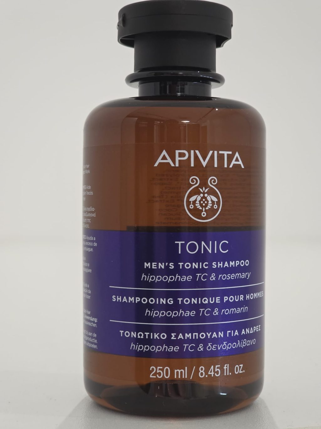 APIVITA Men’s Tonic Shampoo com Espinheiro-Marítimo e Alecrim